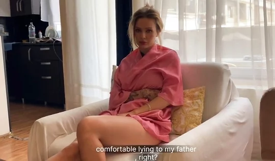 Sarapbeh The Russian neighbor showed off her big breasts and wanted sex.