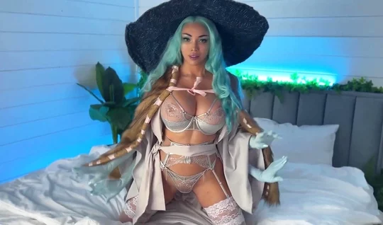 katorsex A sexy girl in stockings spread her legs erotically